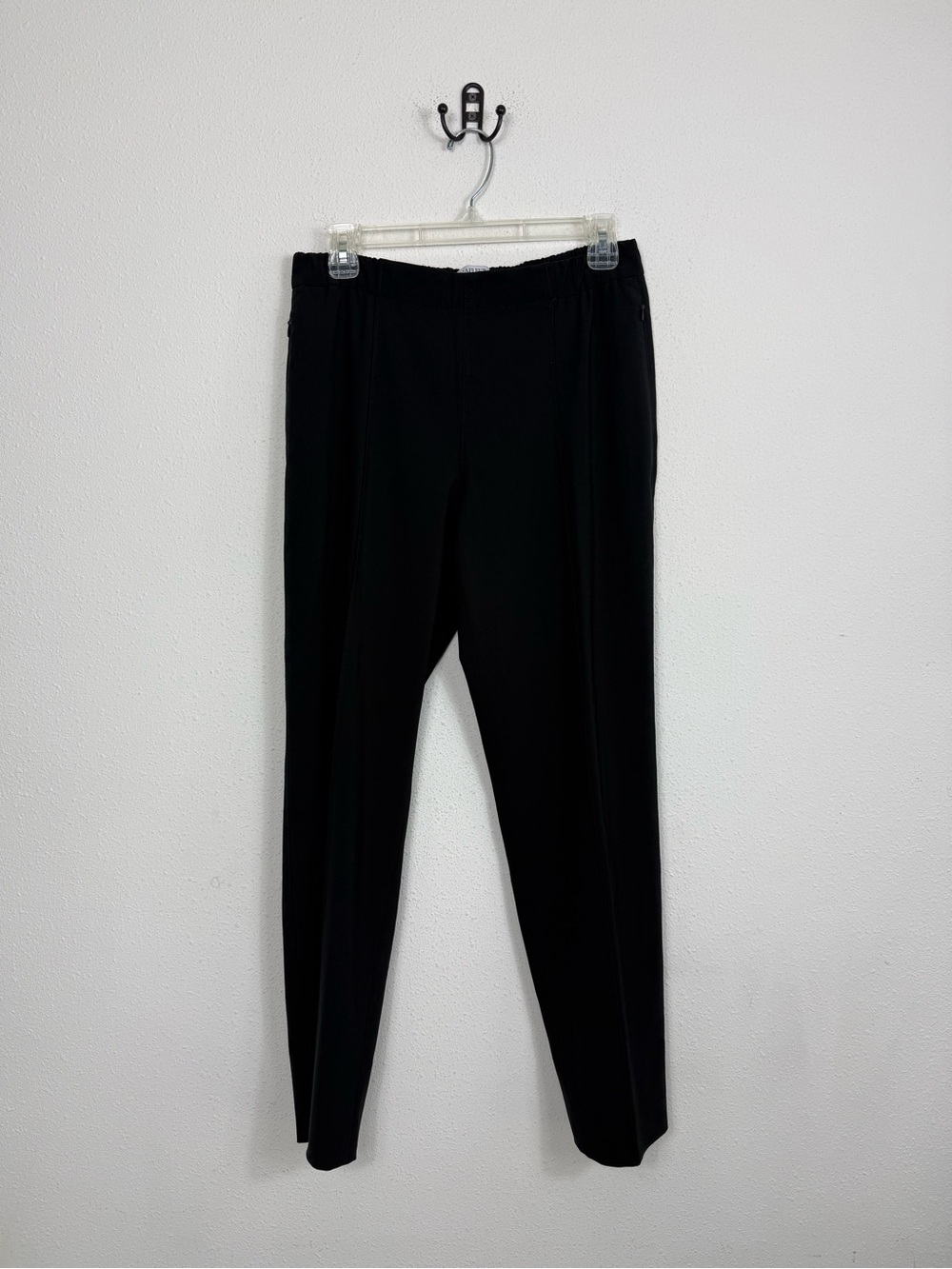 M.M Lafleur Black Colby Pant Pull On Slim Office Trousers Sz 4